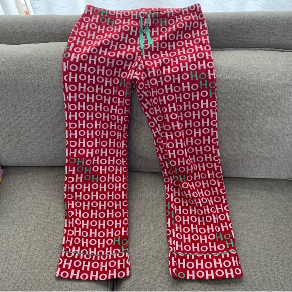 Lot Christmas Pajamas Slippers Fleece PJs Holiday Vintage Pants Red Size Small - Picture 7 of 9